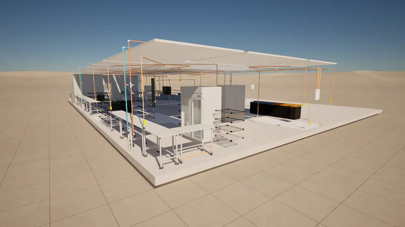 Restaurante — Projeto comercial com estrutura, instalações hidráulicas e elétricas coordenadas no modelo BIM.